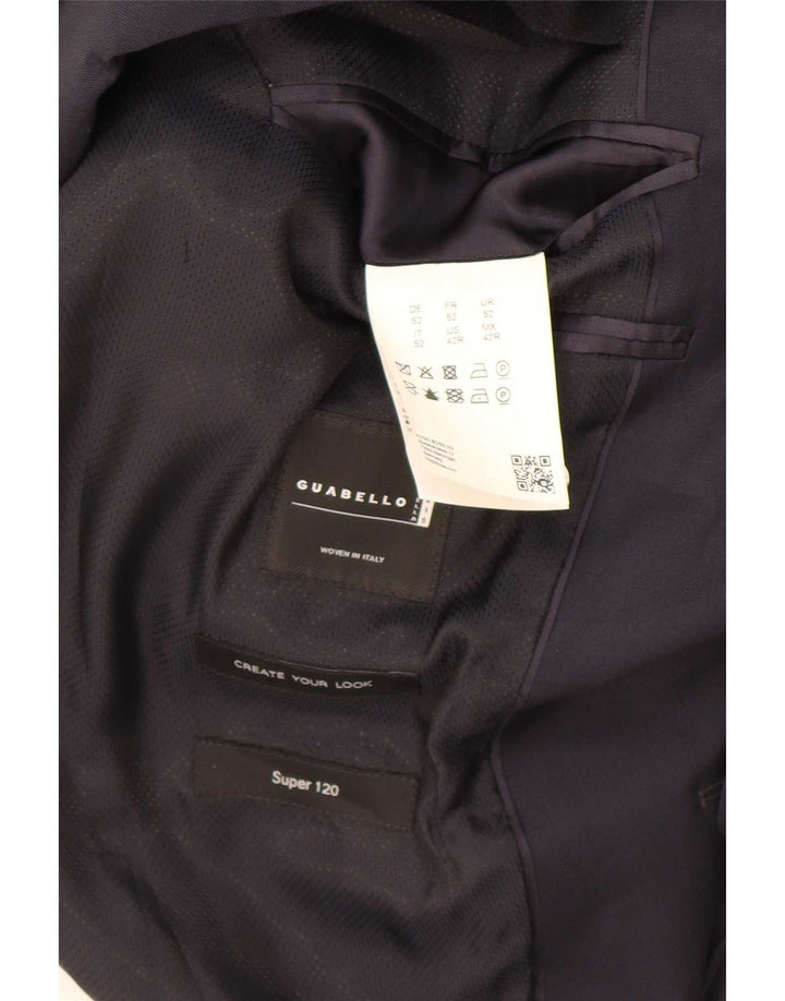 Jaqueta Blazer Masculina Hugo Boss com 2 Botões EU 52 XL Lã Azul Marinho