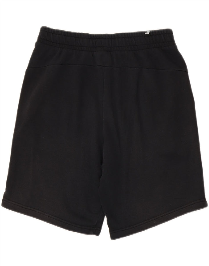 Shorts esportivos masculinos Puma médio preto algodão