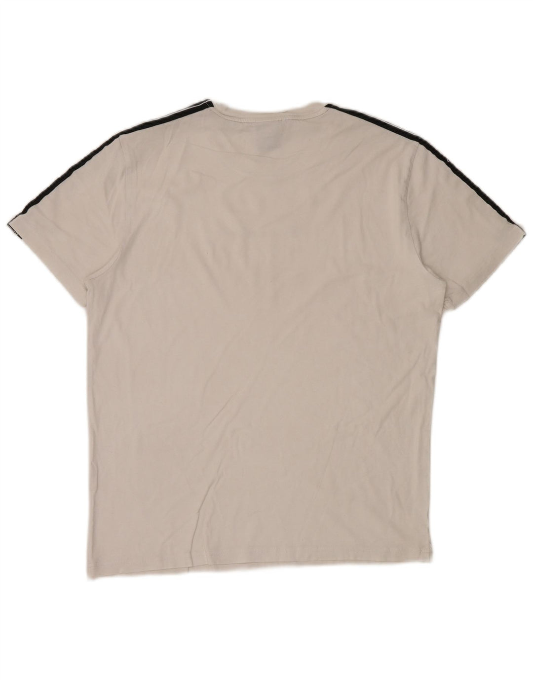 Camiseta gráfica masculina Champion Top médio branco colorblock