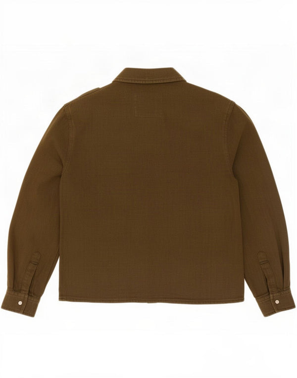 Camisa militar oversized feminina Zara Reino Unido 6 XS verde