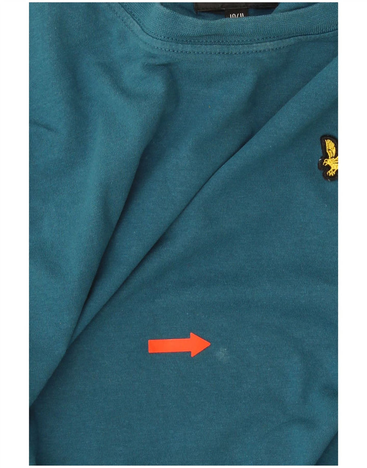 Camiseta Lyle & Scott Boys Top 10-11 Anos Algodão Azul