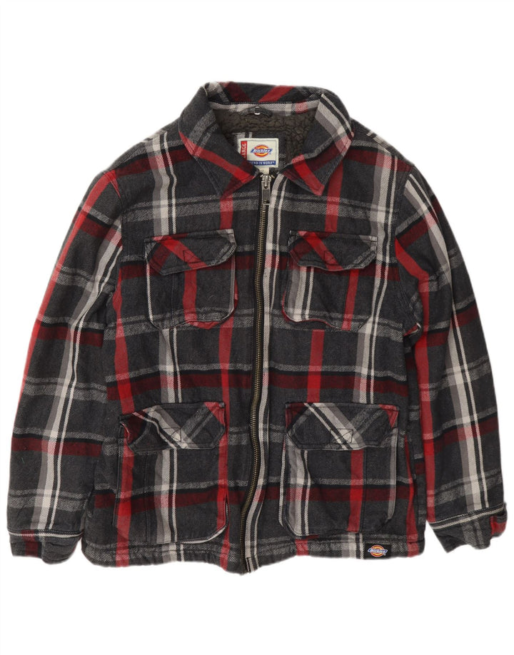 Jaqueta utilitária masculina Dickies Sherpa UK 40 grande algodão xadrez multicolorido