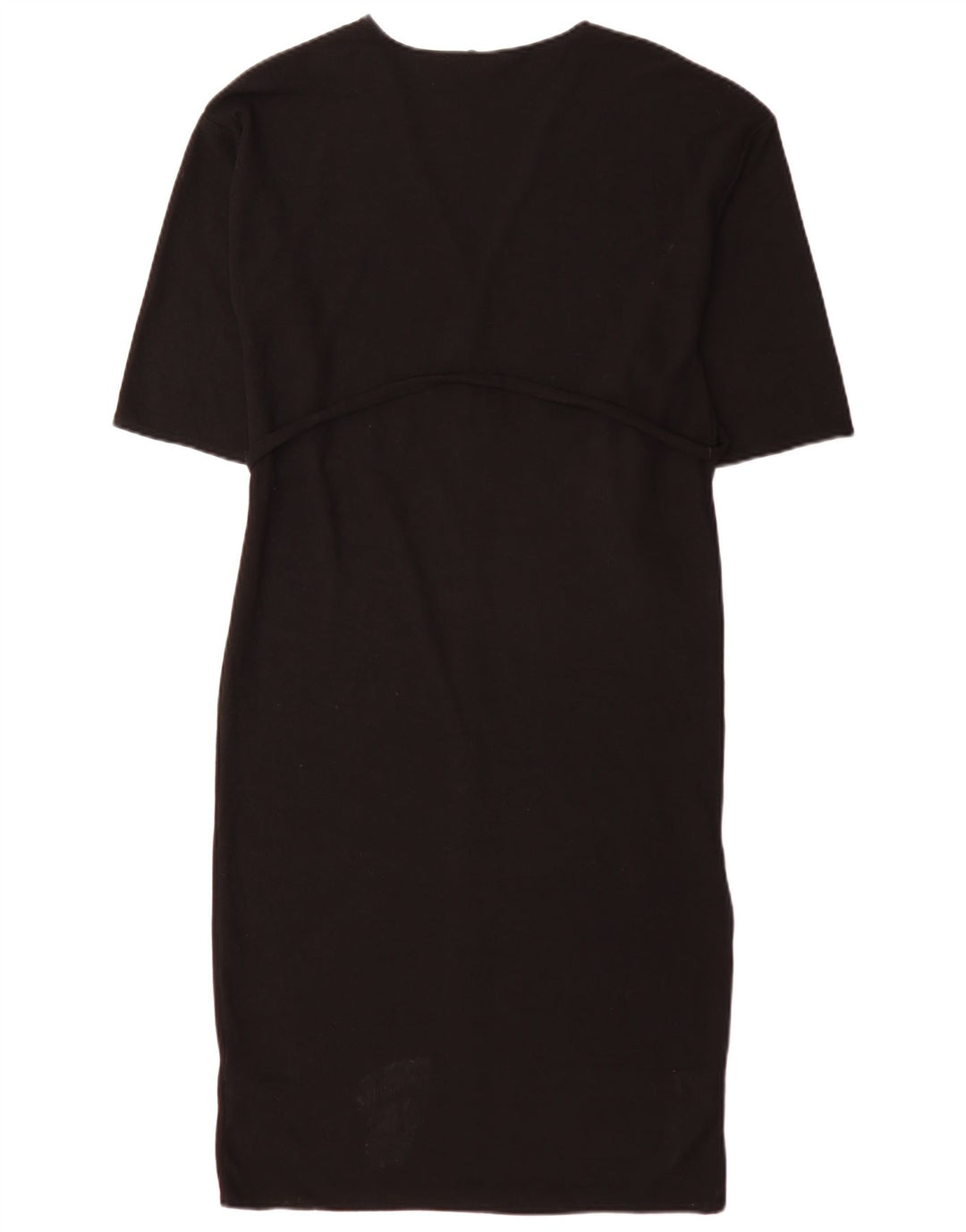Zara Vestido Maxi Oversized Feminino Reino Unido 10 Pequeno Poliéster Preto