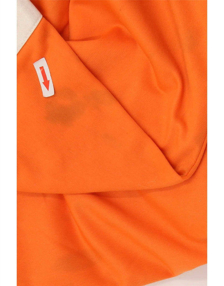 Jaqueta de moletom masculina Champion grande laranja colorblock poliéster