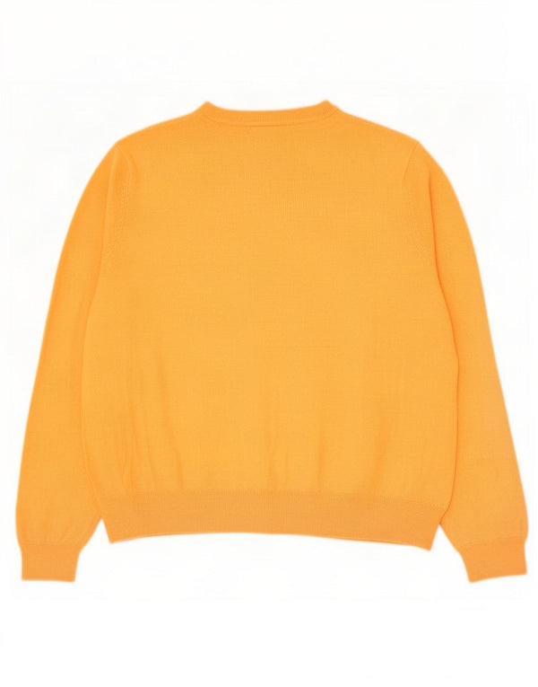 Suéter cardigã feminino Marks & Spencer UK 18 XL laranja viscose