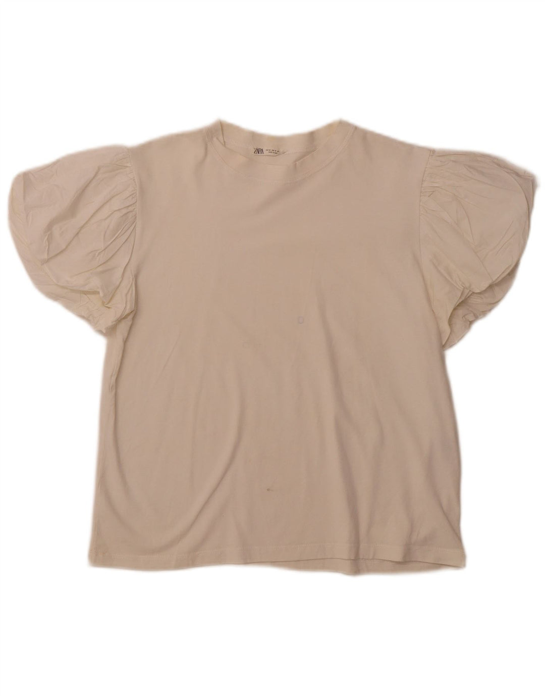 Blusa feminina ZARA UK 12 médio algodão branco