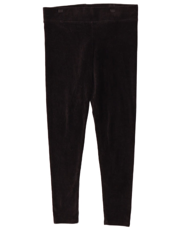 Leggings femininas Marks & Spencer Reino Unido 14 grande algodão preto