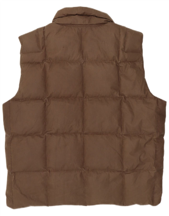 Colete acolchoado masculino Diesel UK 40 grande poliéster marrom