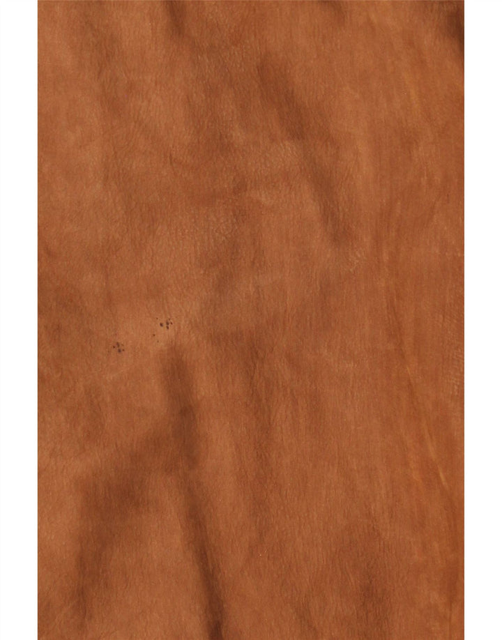 Casaco de couro masculino VINTAGE UK 42 XL marrom