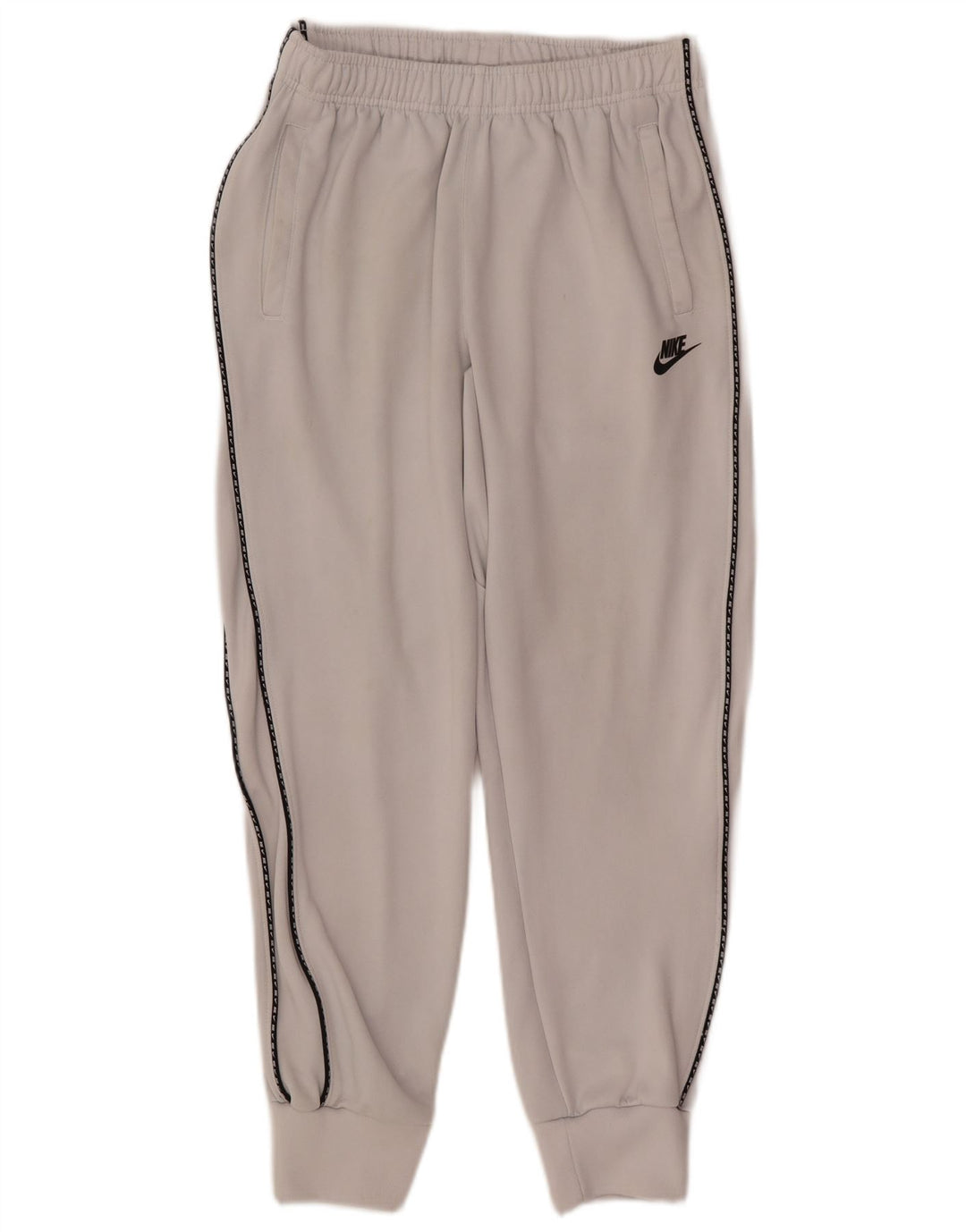Nike Mens Treino Calças Joggers Pequeno Poliéster Branco