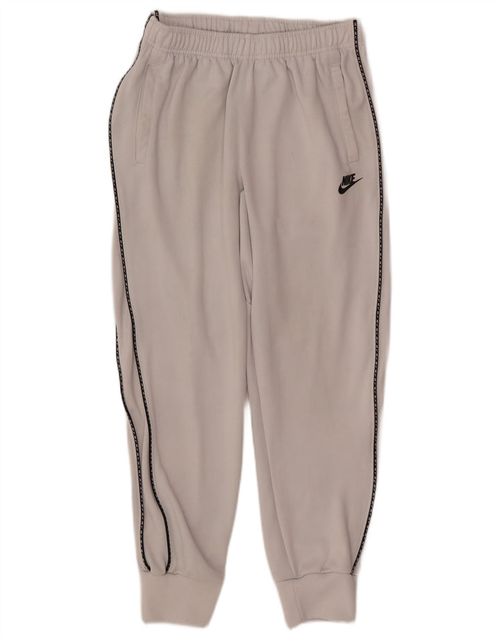 Nike Mens Treino Calças Joggers Pequeno Poliéster Branco