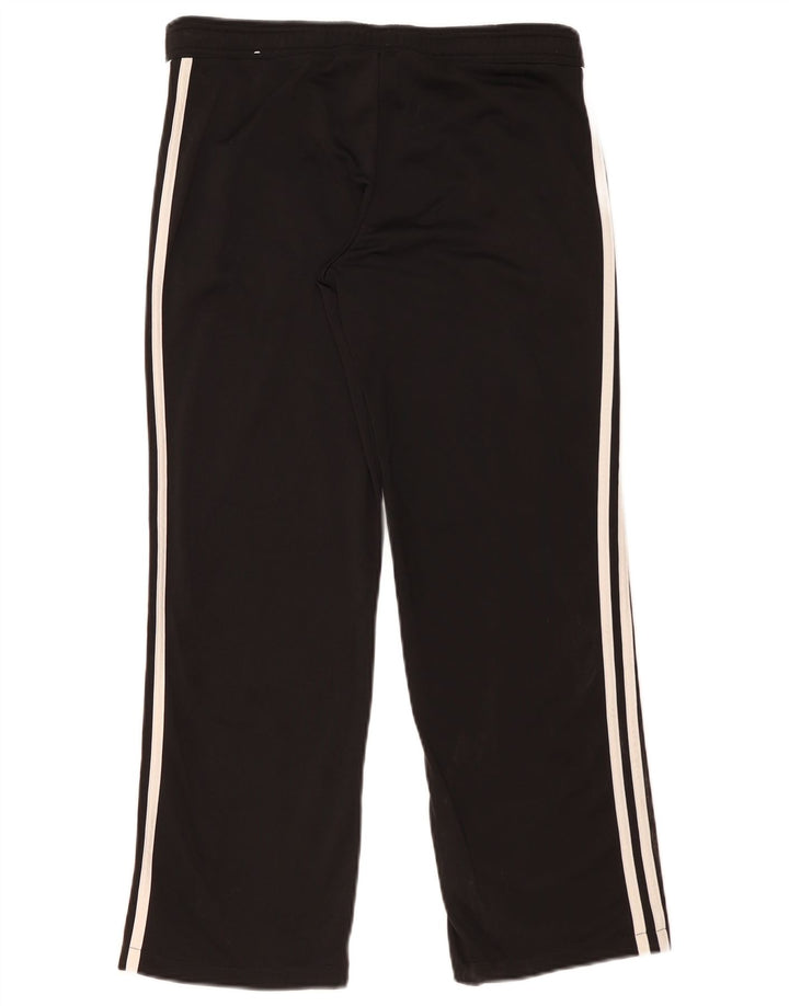 Calça de treino feminina Adidas UK 8/10 pequena poliéster preta