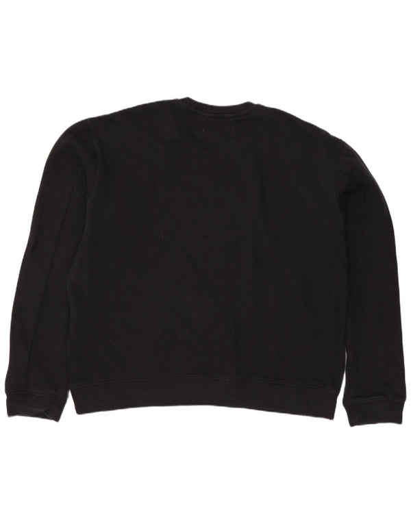 Replay moletom gráfico feminino jumper UK 22 3XL algodão preto