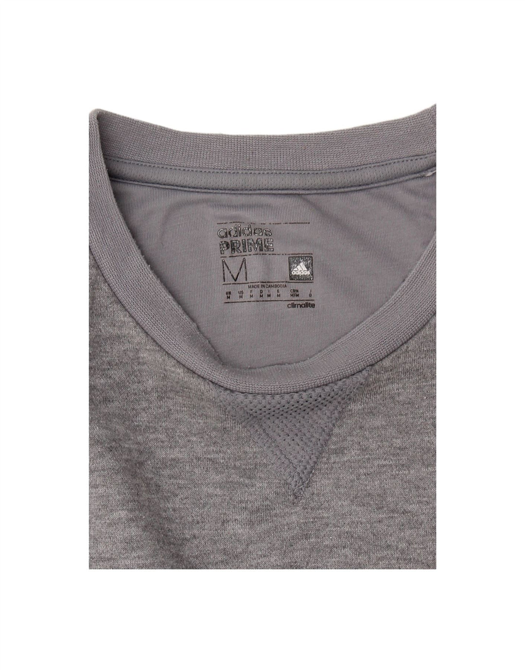 ADIDAS Mens Climalite Sweatshirt Jumper Médio Cinzento Poliéster