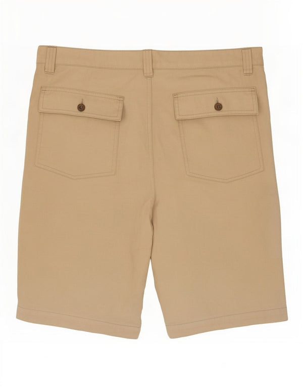 Fordocks Mens Chino Shorts IT 50 Grande W34 Algodão Bege
