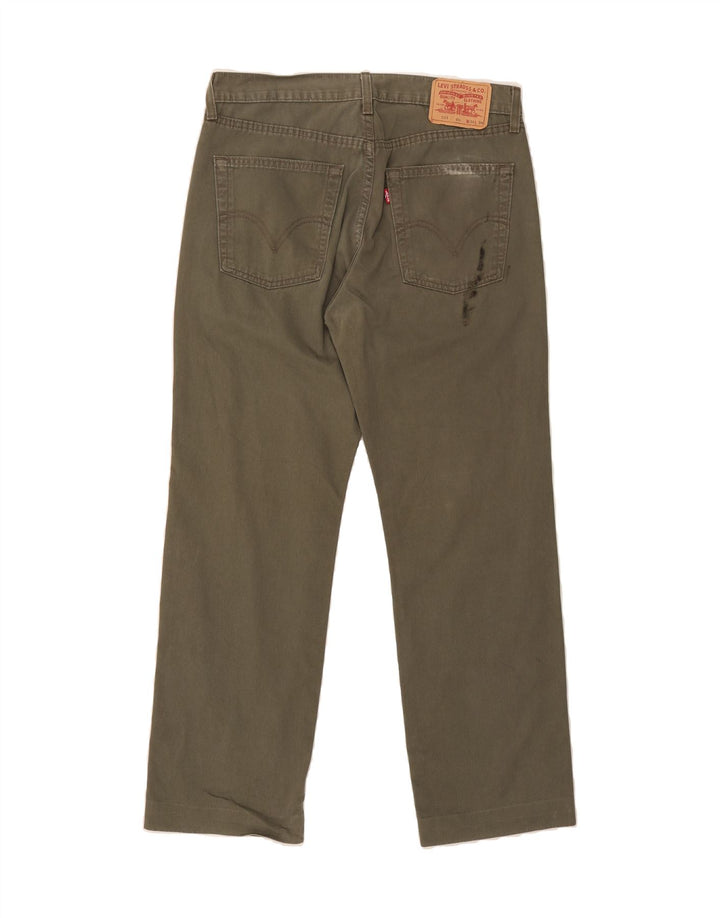 LEVI'S Mens 581 Straight Casual Trousers W34 L29 Green Cotton Vintage Levi's and Second-Hand Levi's from Messina Hembry 