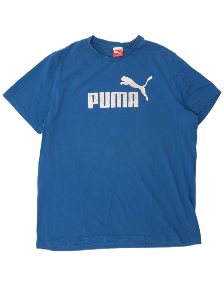 Camiseta gráfica masculina Puma Top 2XL azul