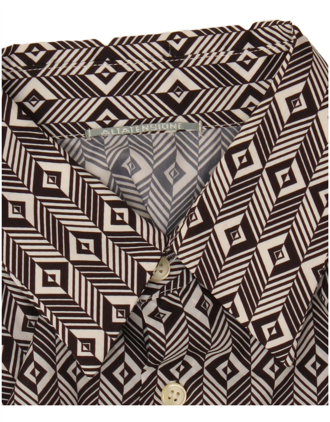 Camisa masculina ALTATENSIONE média preta geométrica