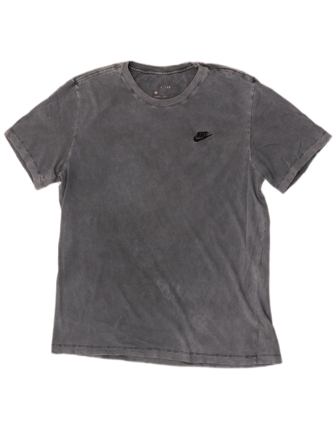 Camiseta masculina Nike grande algodão tie-dye cinza