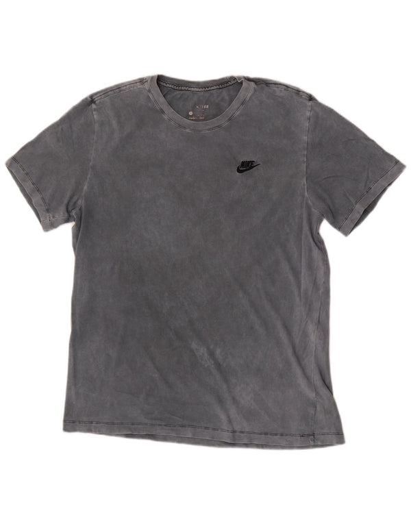 Camiseta masculina Nike grande algodão tie-dye cinza