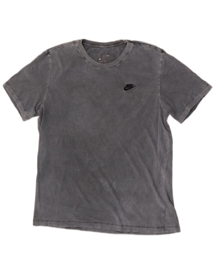 Camiseta masculina Nike grande algodão tie-dye cinza