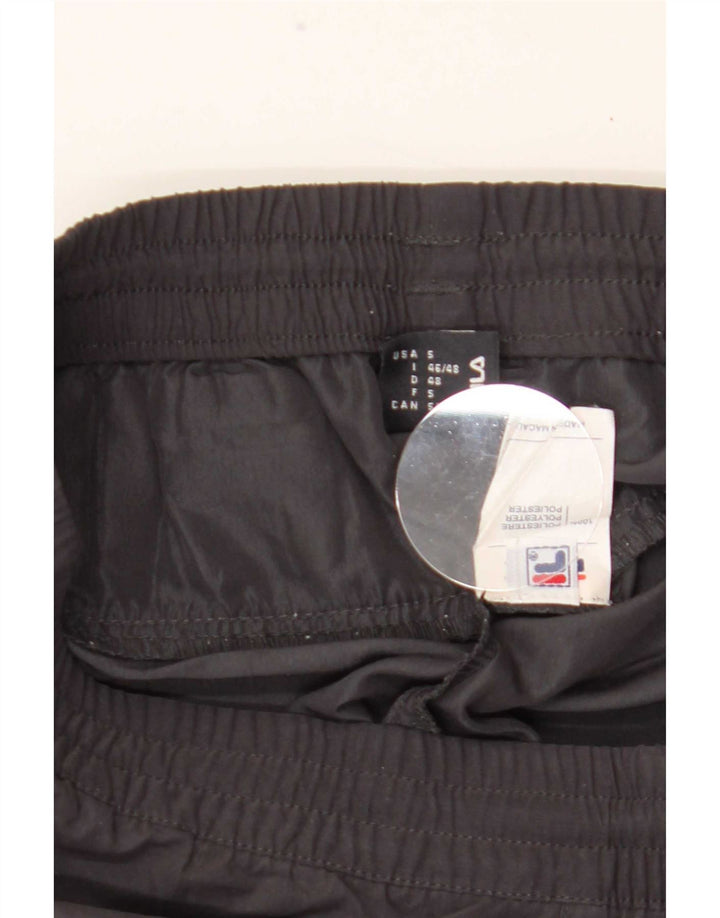 Fila Mens Graphic Capri Calças de treino pequeno poliéster cinza