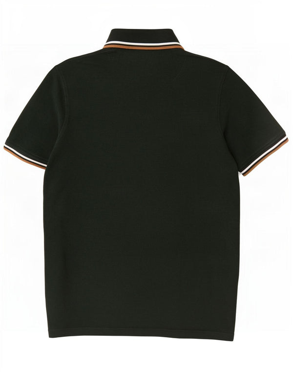 Camisa polo masculina Jack & Jones pequena de algodão verde