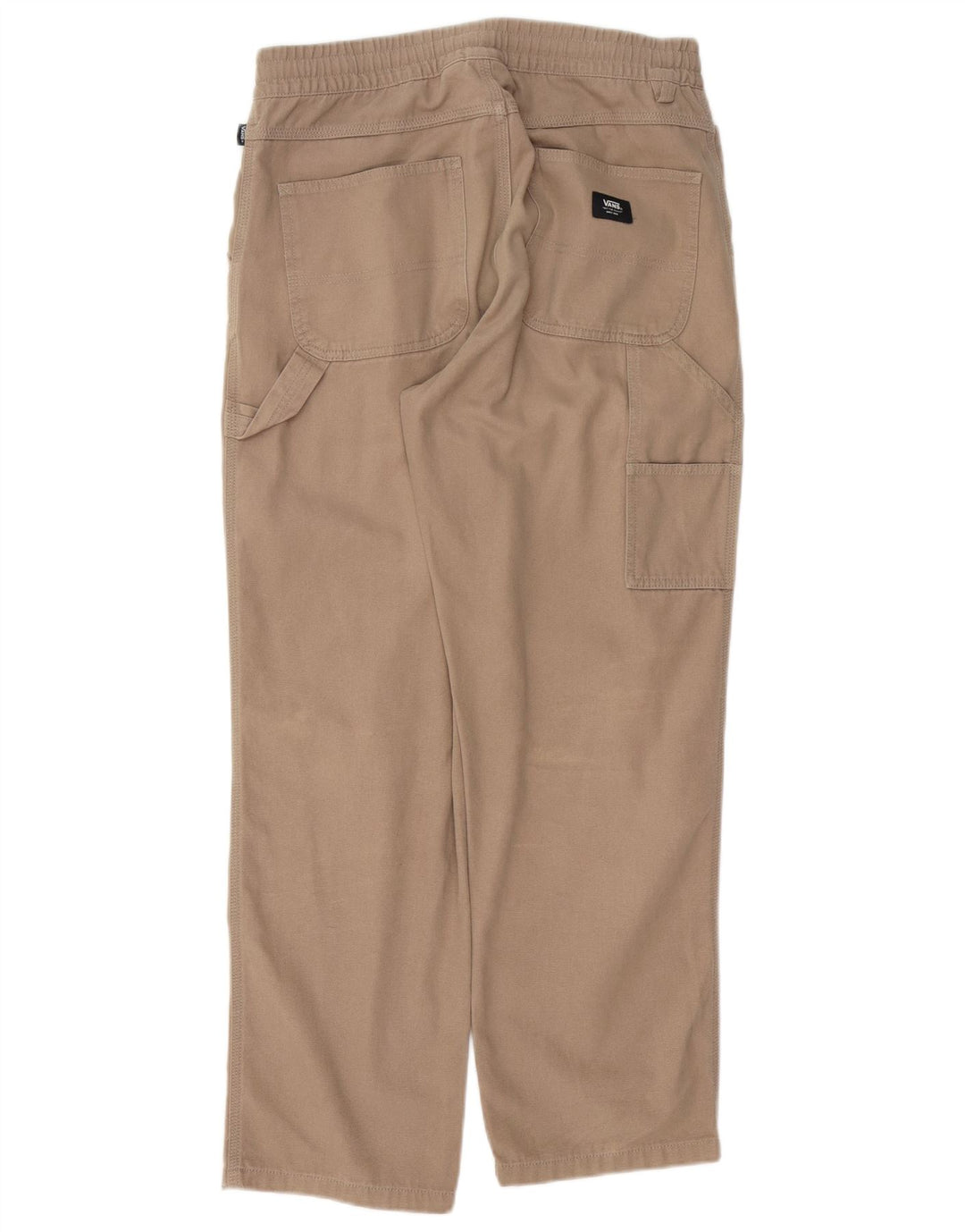 VANS Mens Straight Cargo Calças Pequenas W29 L28 Bege