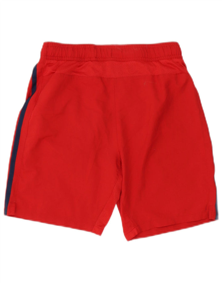 NIKE Meninos Barcelona Sport Shorts 10-11 Anos Médio Listrado Vermelho Poliéster