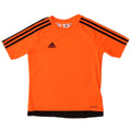 Camiseta Adidas Menino Climalite Top 9-10 Anos Laranja Colorblock Poliéster