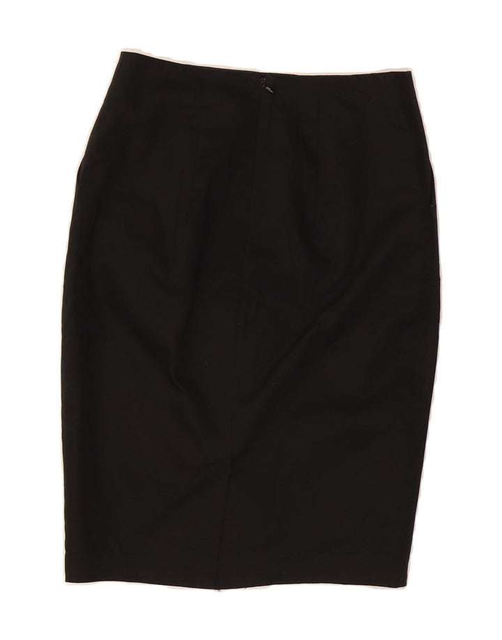 MOSSIMO Womens Pencil Skirt US 4 Small W26 Black Floral Cotton Vintage Mossimo and Second-Hand Mossimo from Messina Hembry 