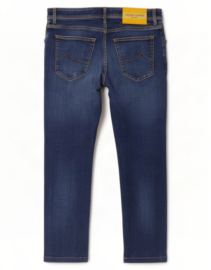 Jacob Cohen Jeans recortados masculinos W34 L25 algodão azul
