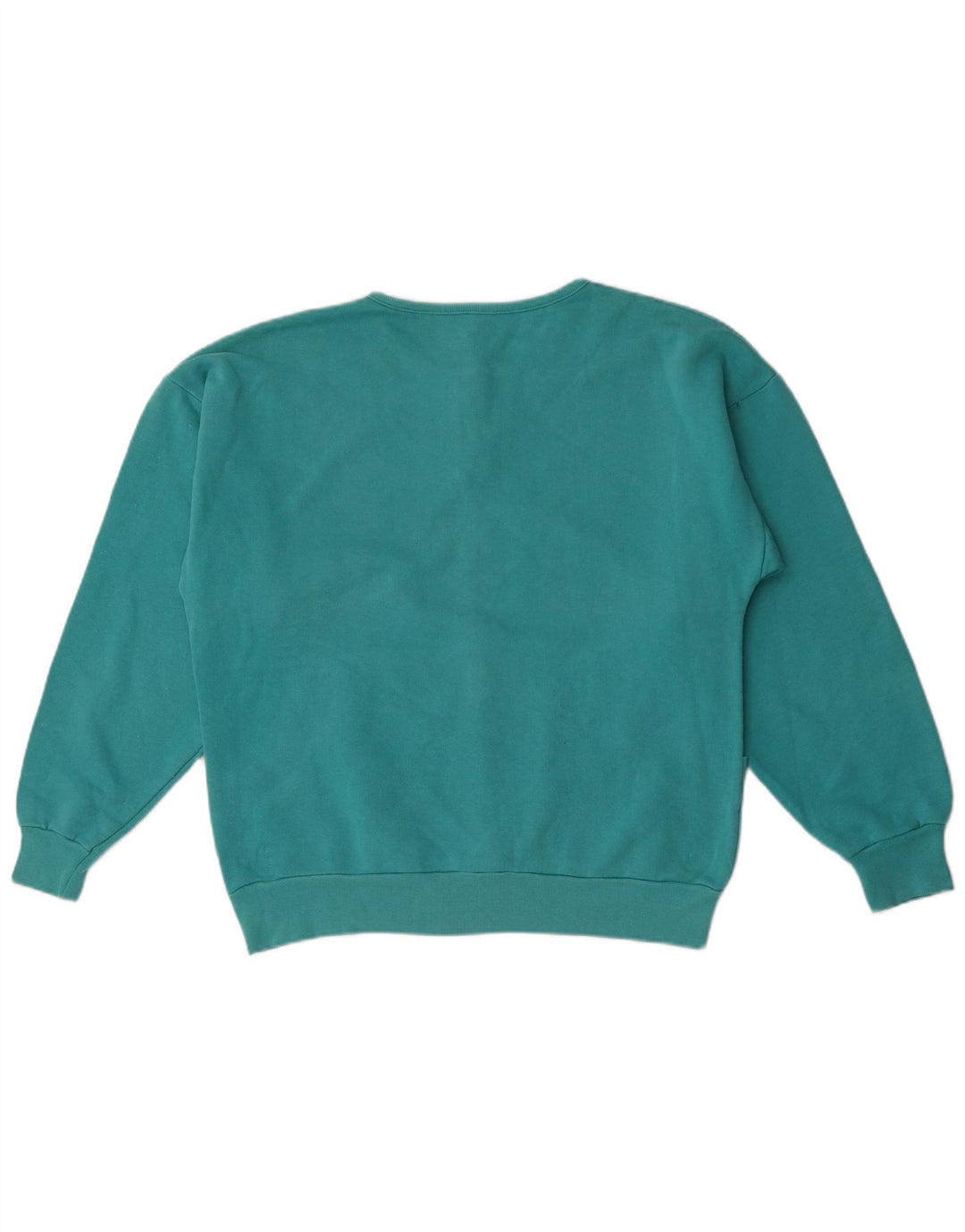 Suéter feminino Etirel com gola redonda e botão UK 16 grande azul