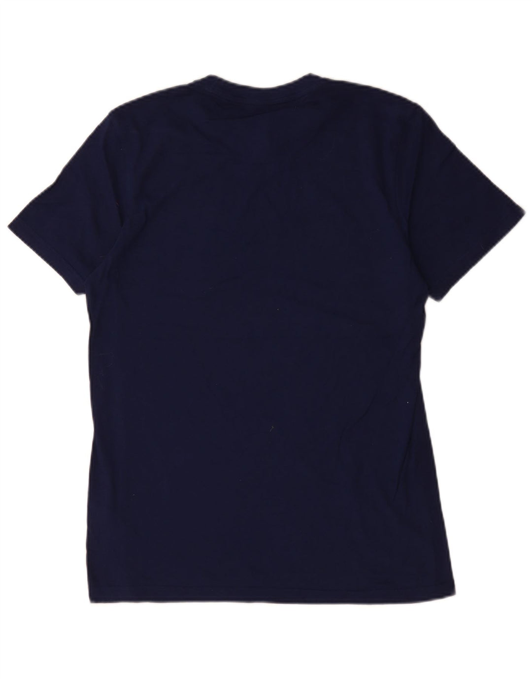 Adidas Mens Camiseta Top Pequeno Algodão Azul Marinho