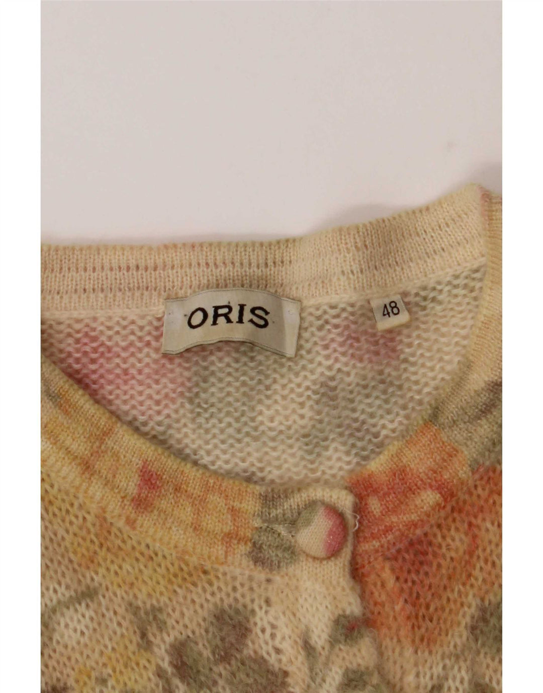 Suéter cardigã feminino Oris IT 48 XL multicolorido floral