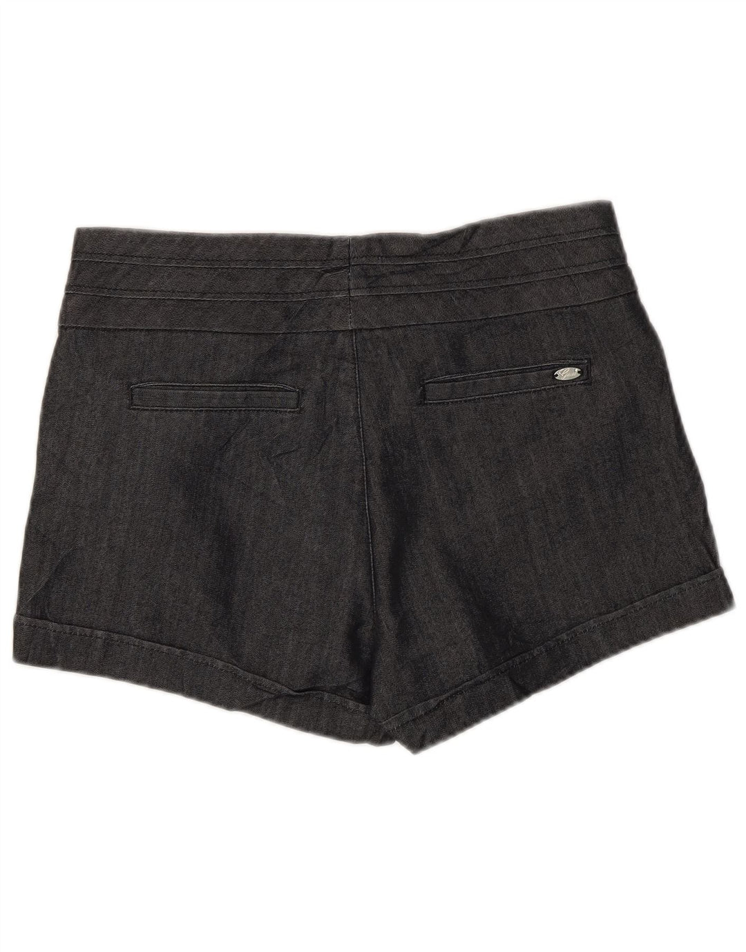 Shorts feminino casual GUESS W30 algodão cinza médio