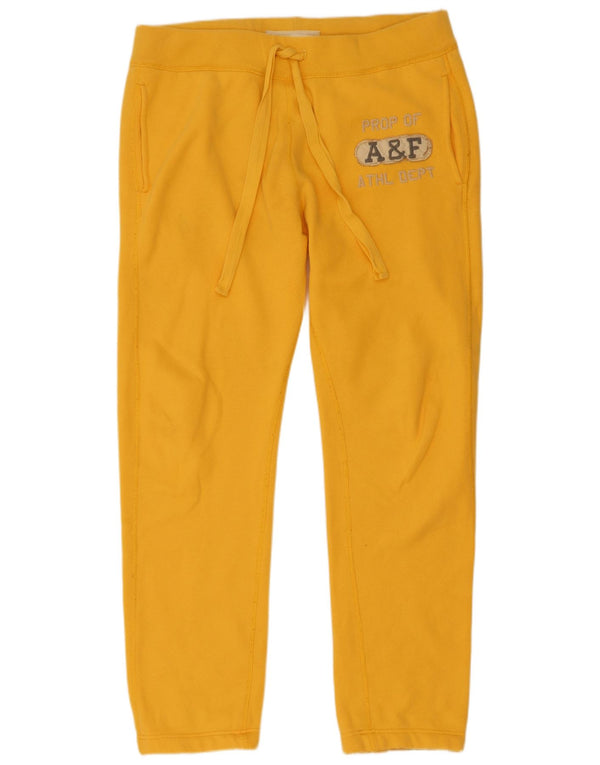 Calça esportiva masculina Abercrombie & Fitch UK 16 grande amarelo