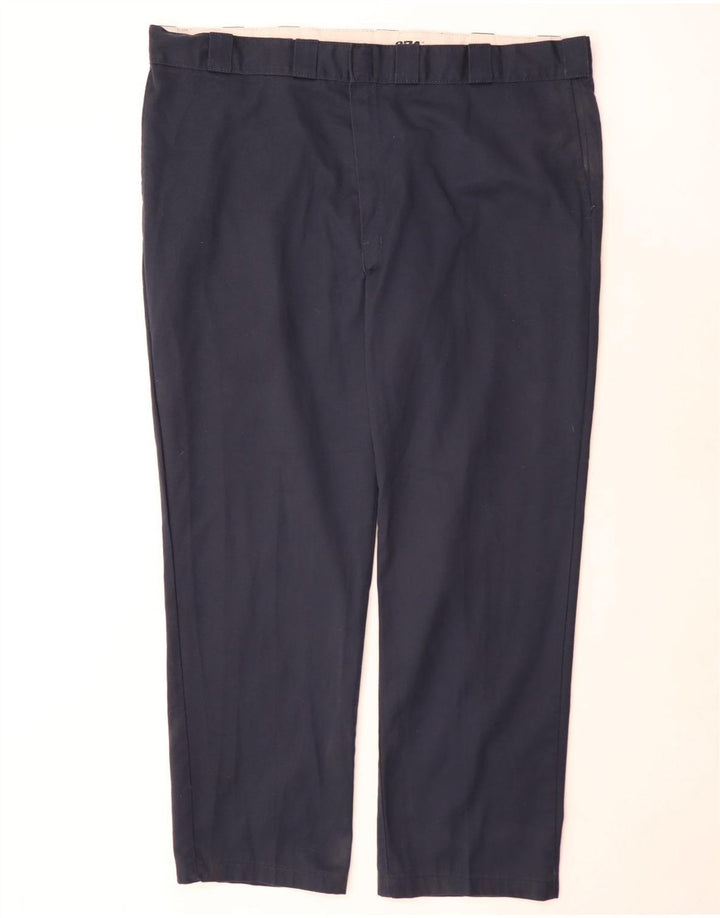 Calça Dickies masculina 874 Straight Chino W46 L32 azul marinho poliéster