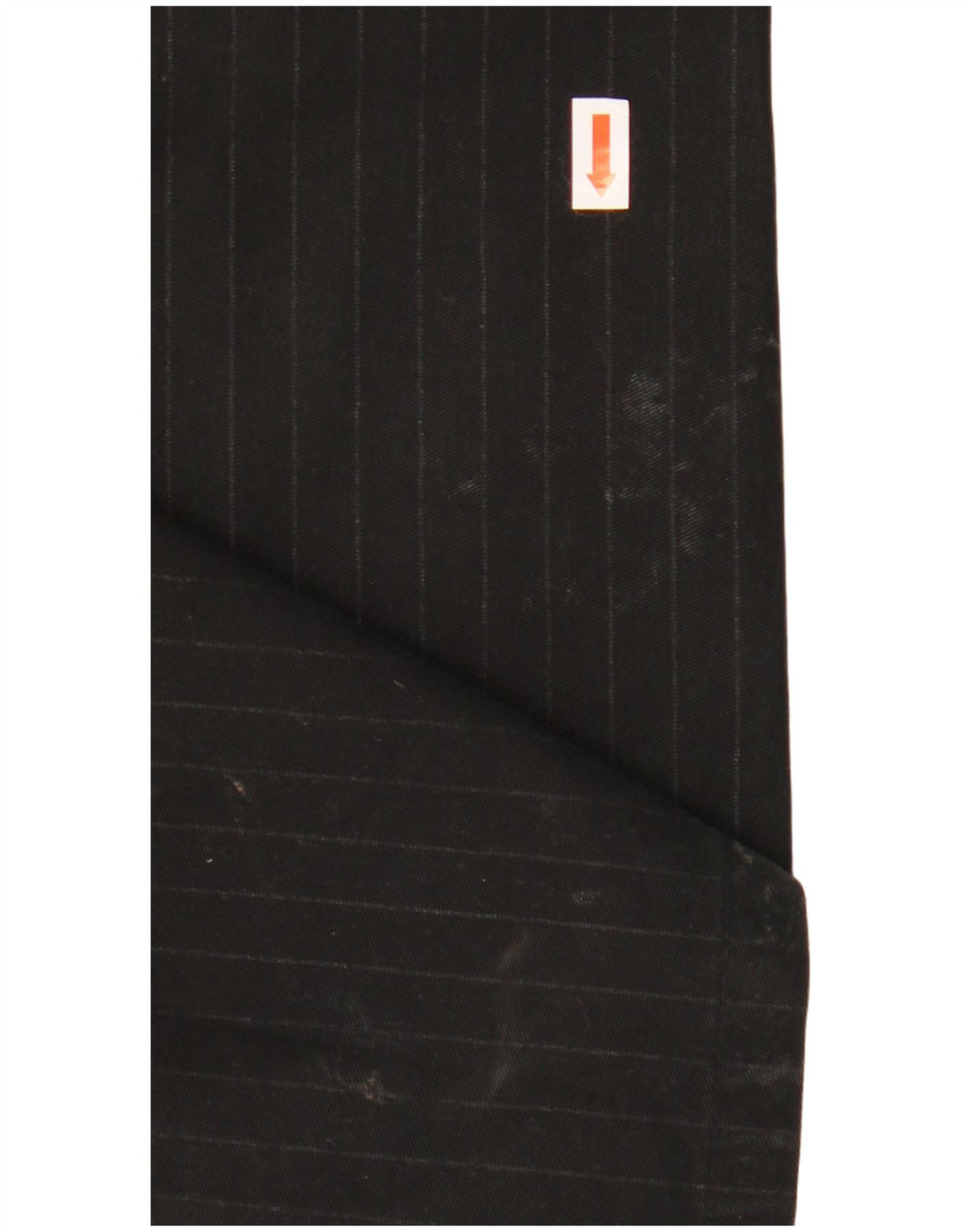 Calça feminina TOMMY HILFIGER W32 L32 preta listrada de algodão