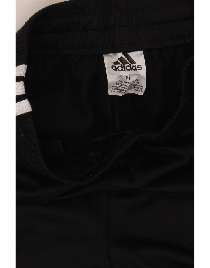 Calças de treino Adidas meninos 7-8 anos preto poliéster