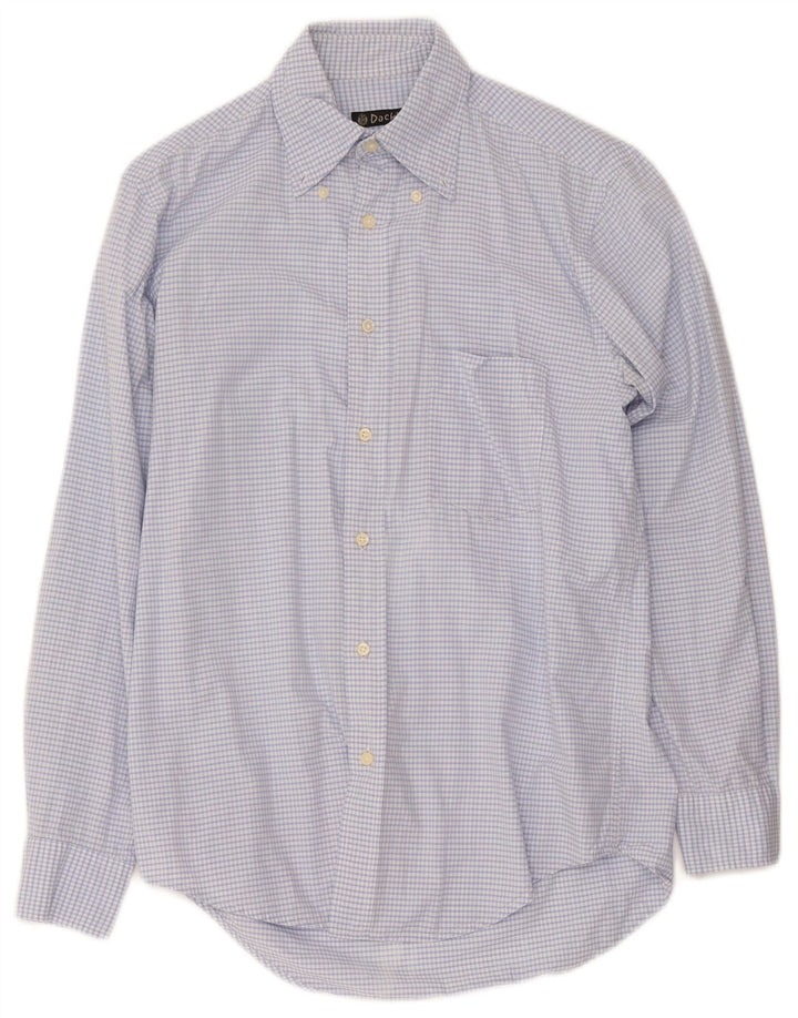 Camisa masculina Dack's pequena azul guingão