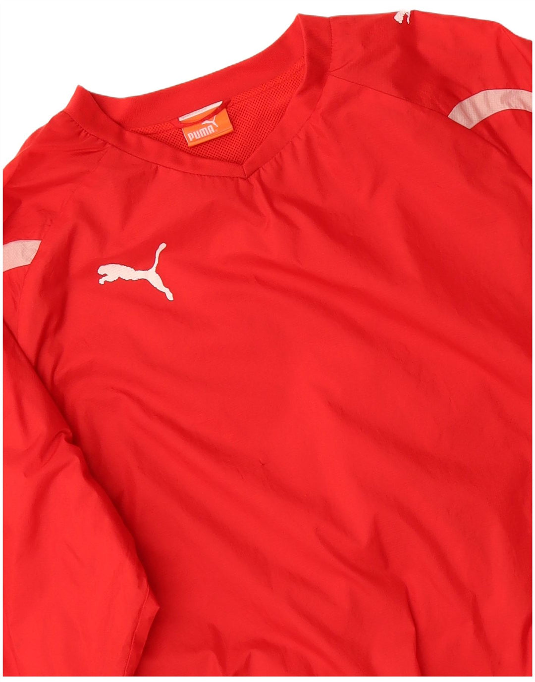PUMA Masculino Top Manga Longa Médio Vermelho Nylon