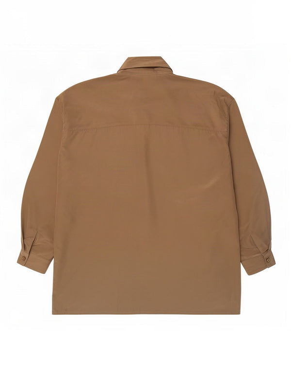 Blusa feminina vintage oversized EU 46 XL cáqui