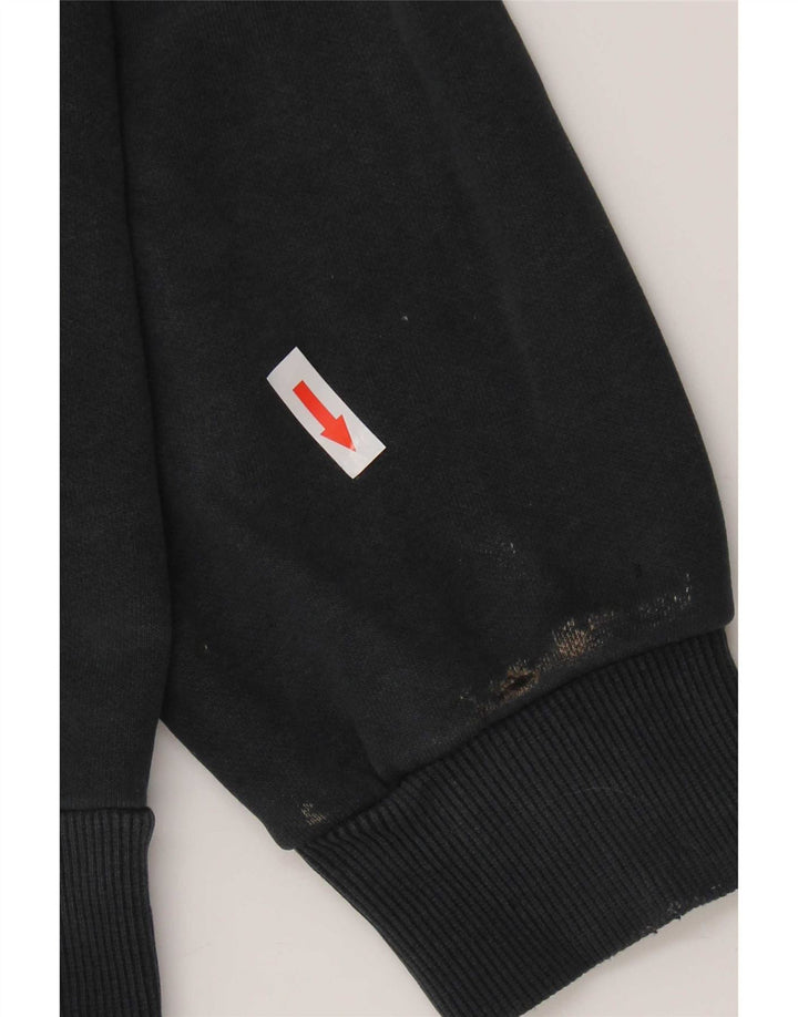 Puma Mens Graphic Moletom Jumper Médio Algodão Preto