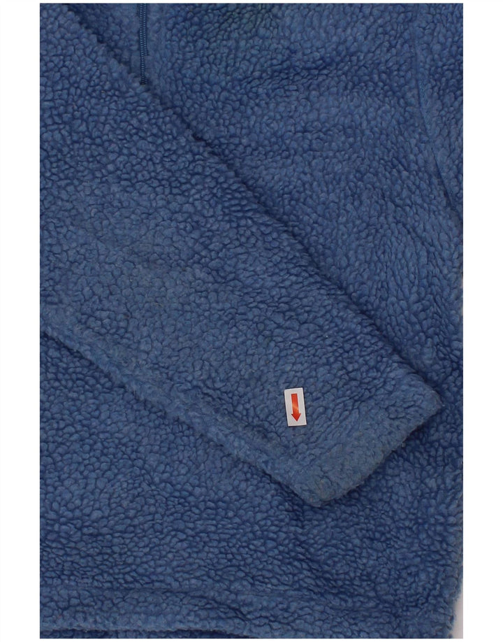 NAPAPIJRI Suéter de lã masculino com gola e zíper, 3-4 anos, azul poliéster