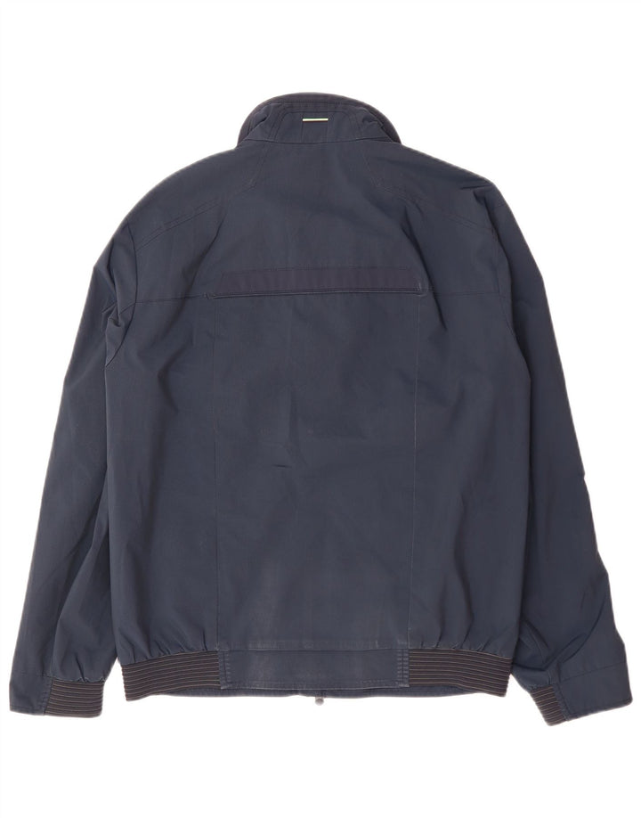 Jaqueta bomber masculina Hugo Boss Reino Unido 36 pequena azul marinho