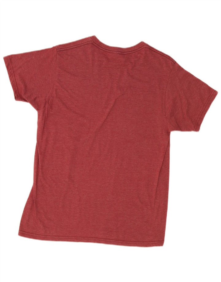Camiseta gráfica masculina Billabong Top médio algodão Borgonha