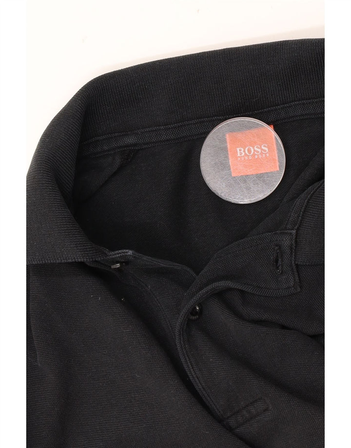 Camisa polo masculina Hugo Boss preta média