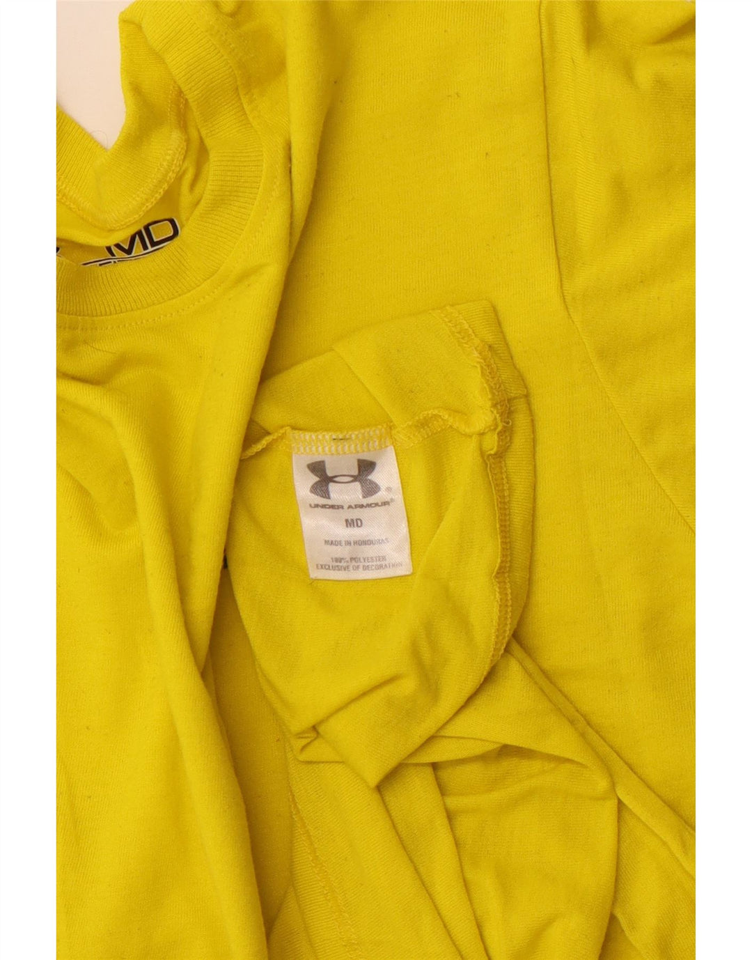 Camiseta feminina Under Armour UK 12 poliéster amarelo médio