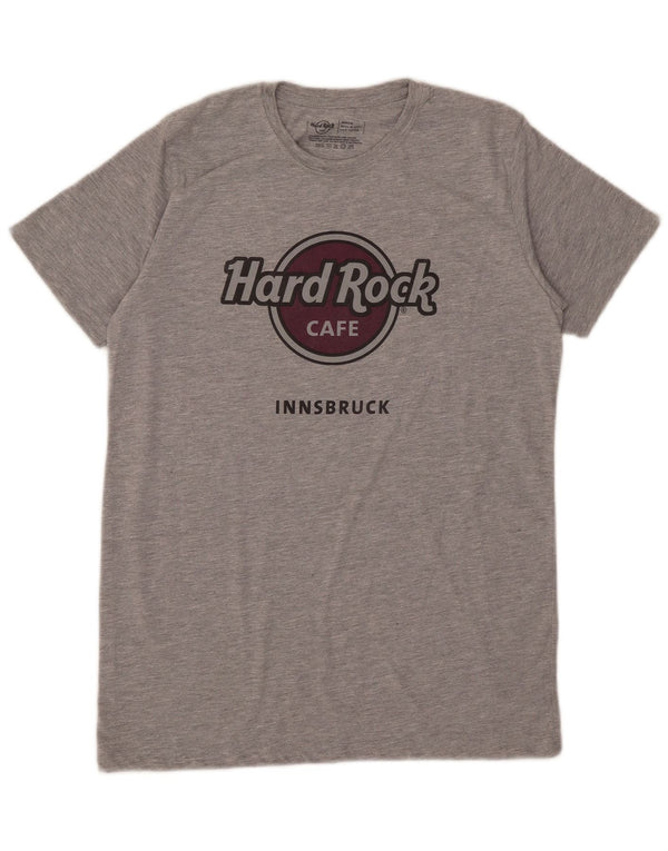 Hard Rock Cafe Mens Innsbruck Graphic T-Shirt Top Medium Grey Cotton